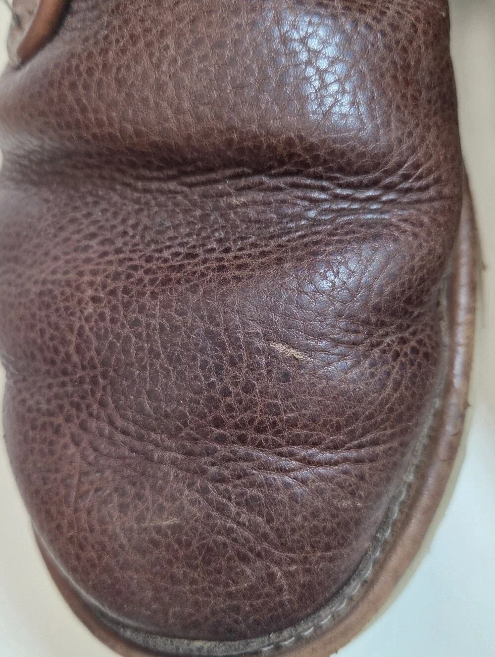 UGG Neumel Chukka Mens Brown Pebbled Leather Sherpa Lined Ankle Boots Size 11